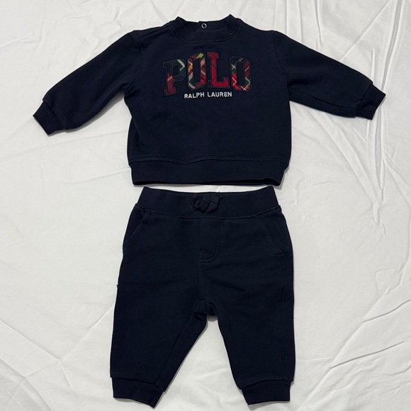 Ralph Lauren Kids Dark Blue Sweatshirt and Joggers Set